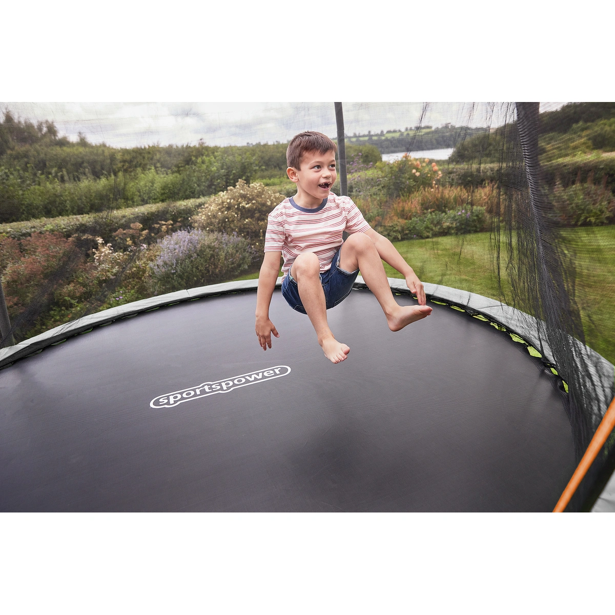 Sportspower 10ft Outdoor Kids Trampoline with Enclosure