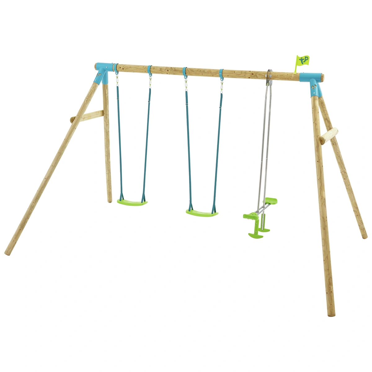 TP Heron Kids Wooden Garden Swing Set and Glider