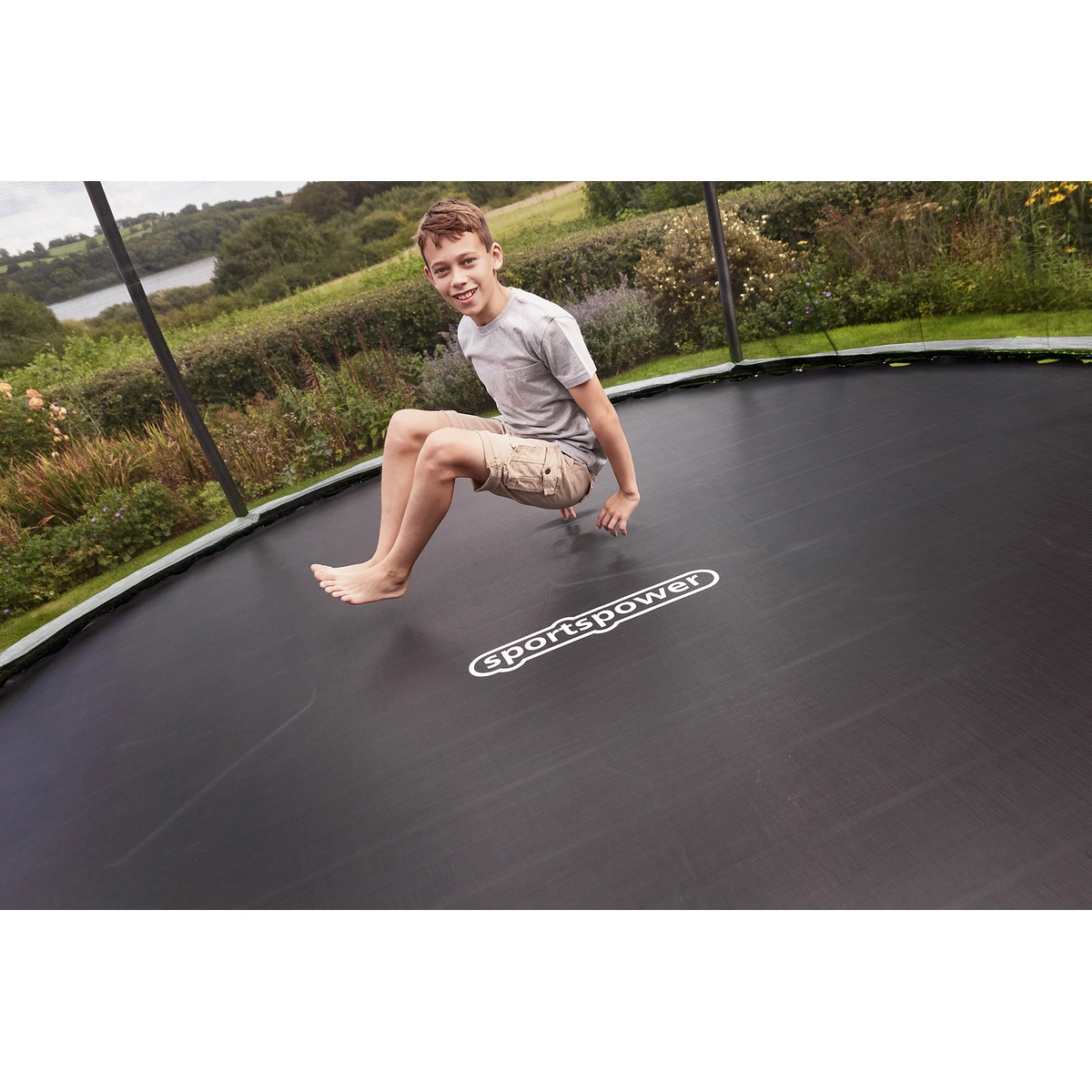 Sportspower 14ft Outdoor Kids Trampoline with Enclosure