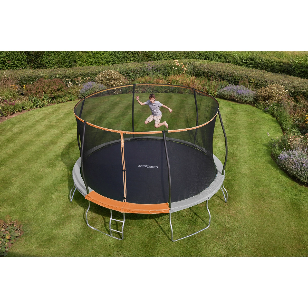 Sportspower 14ft Outdoor Kids Trampoline with Enclosure
