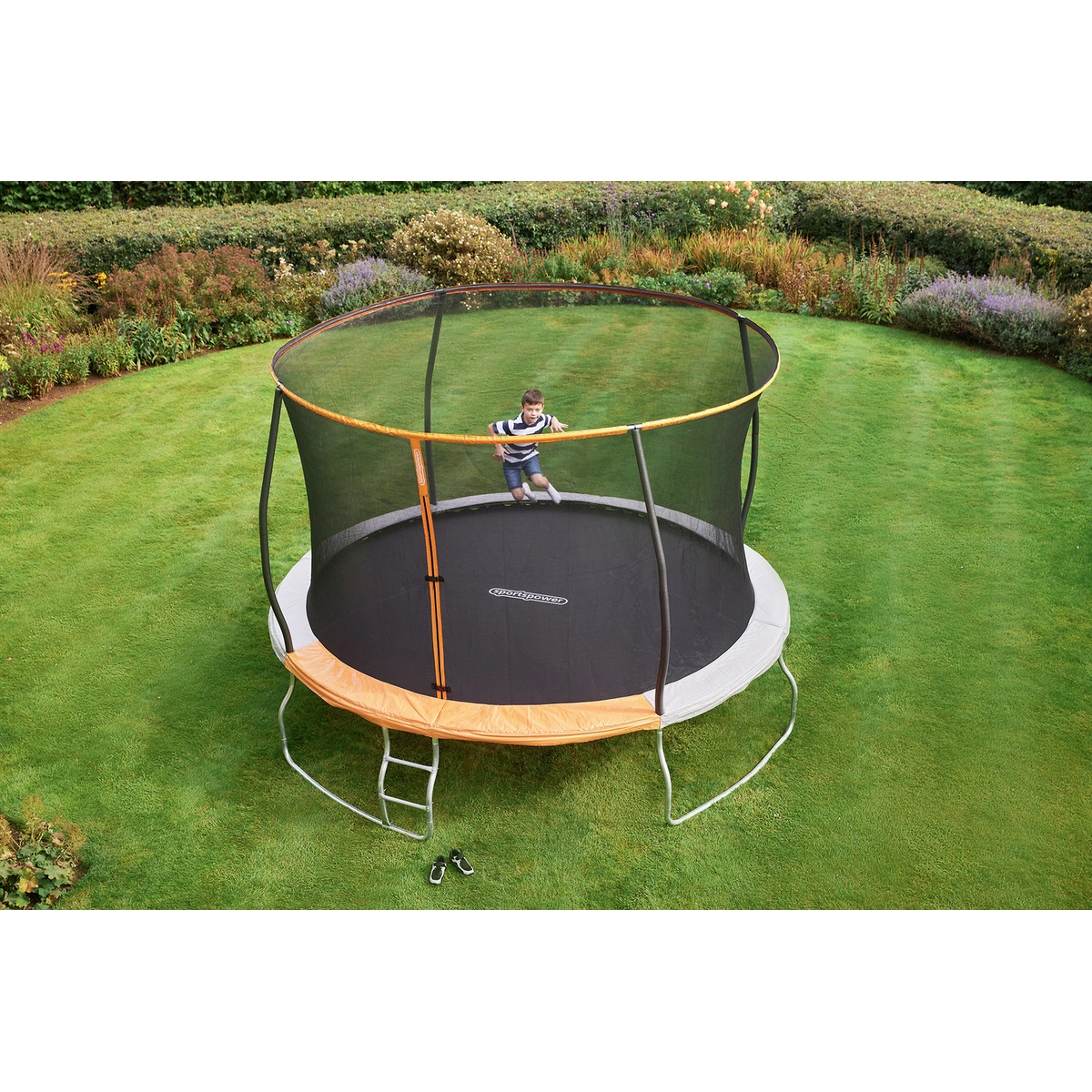Sportspower 12ft Outdoor Kids Trampoline with Enclosure