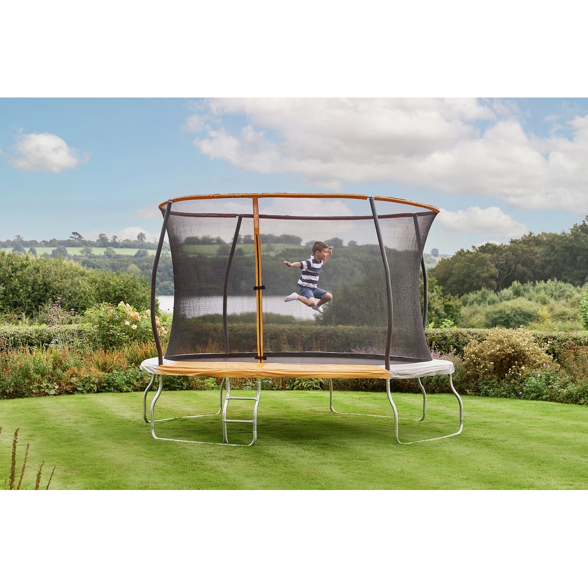 Sportspower 12ft Outdoor Kids Trampoline with Enclosure