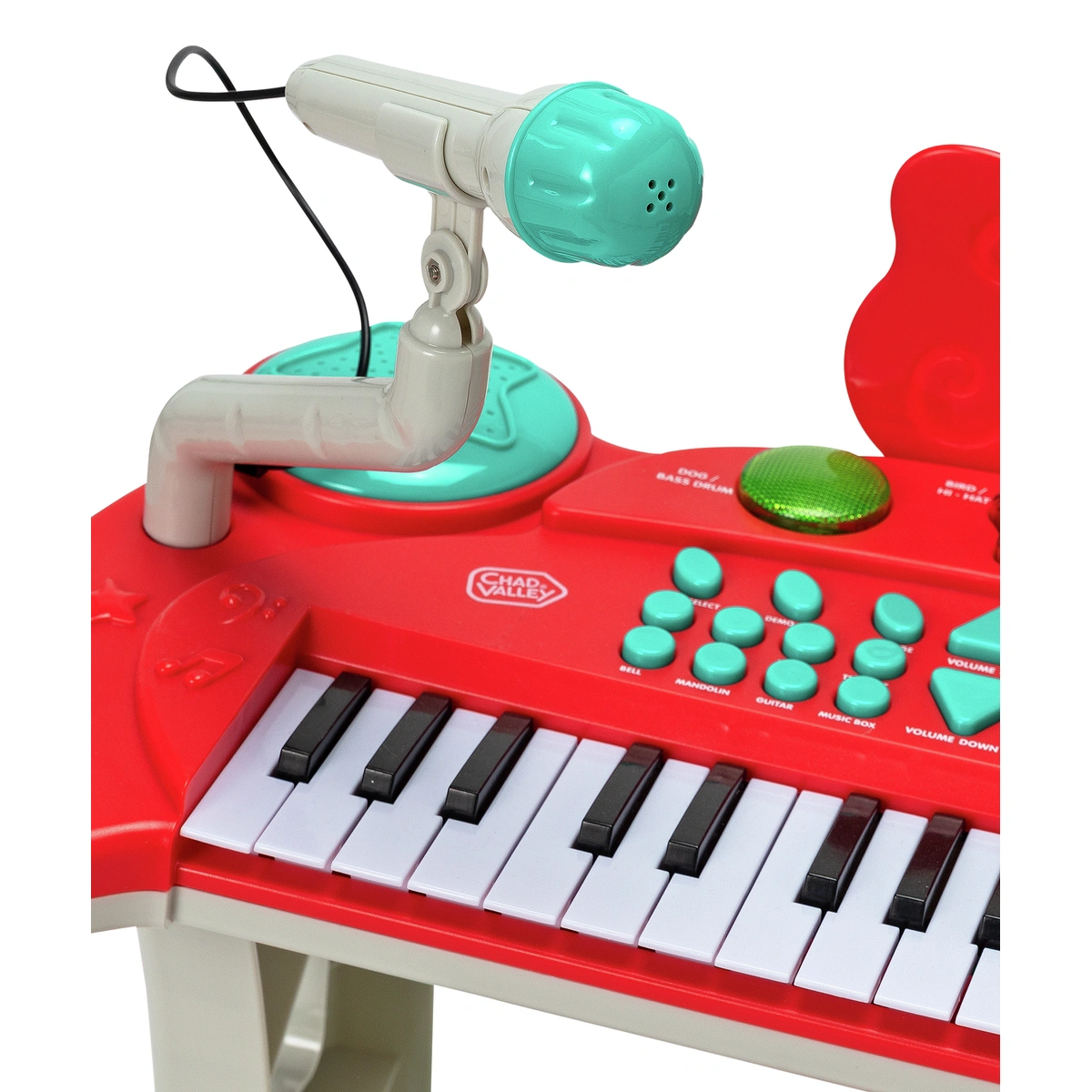 Chad Valley Keyboard Stand and Stool - Red