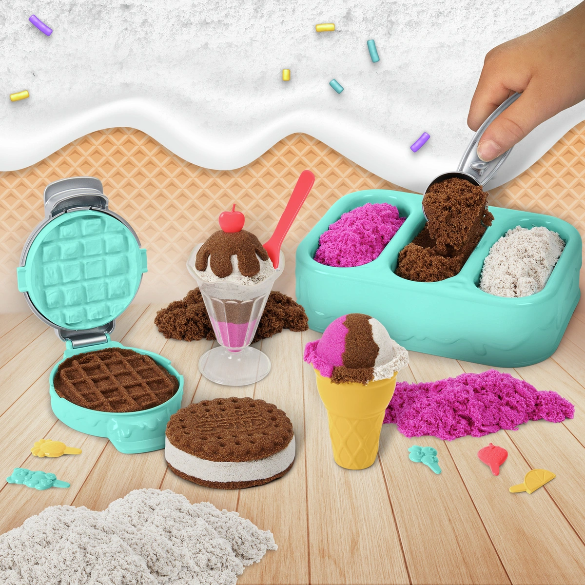 Kinetic Sand Ice Cream Treats Playset