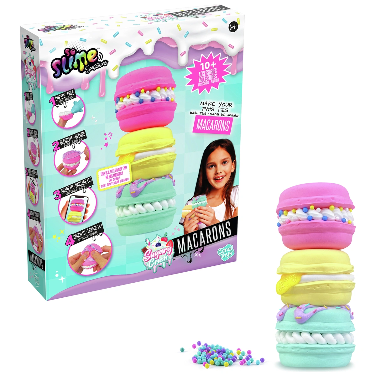 So Slime Sugary Crush Macarons Playset