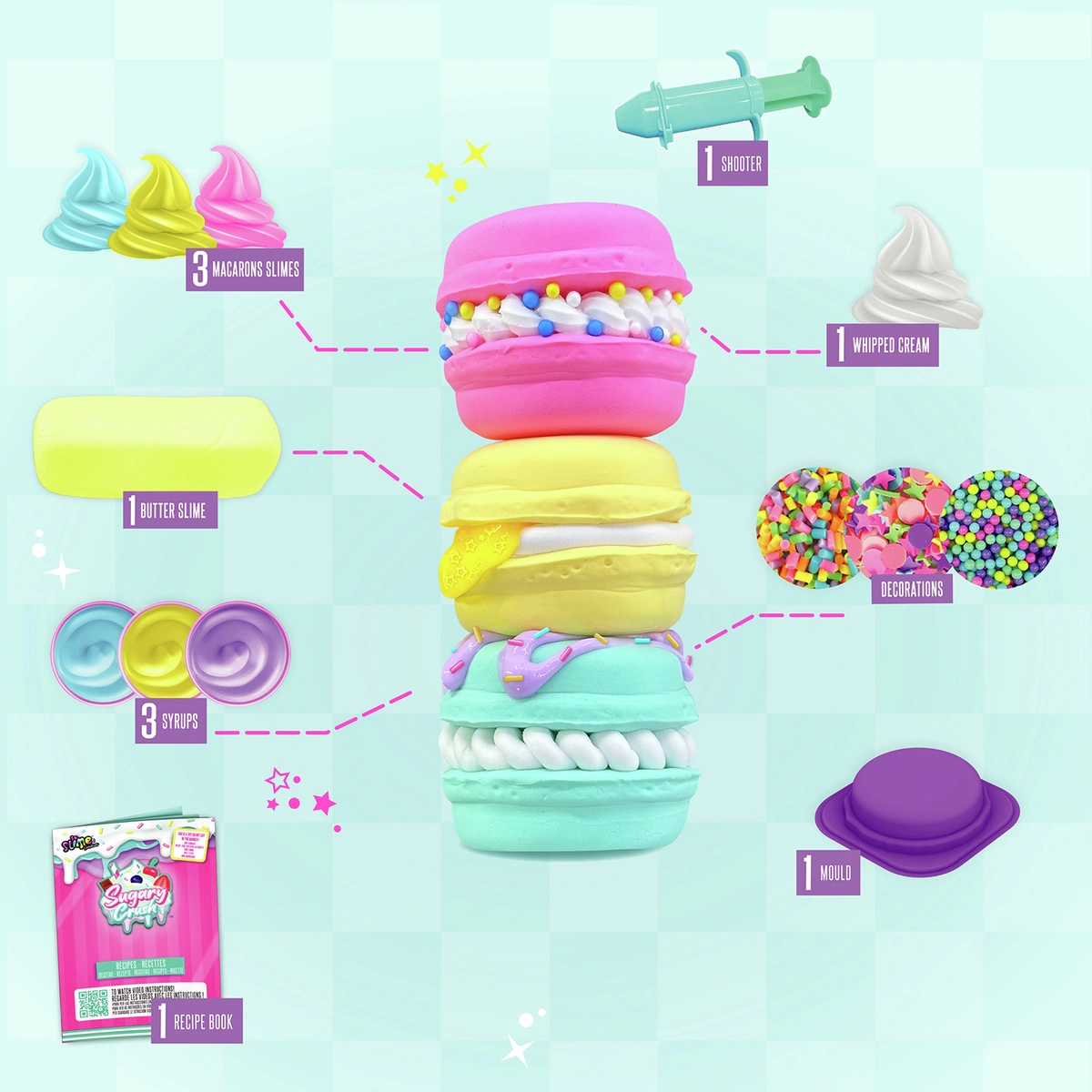 So Slime Sugary Crush Macarons Playset