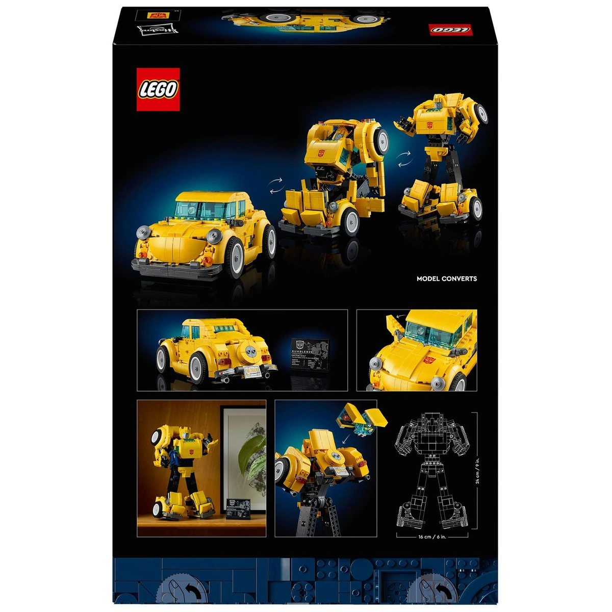 LEGO Icons Transformers Bumblebee Model Set for Adults 10338