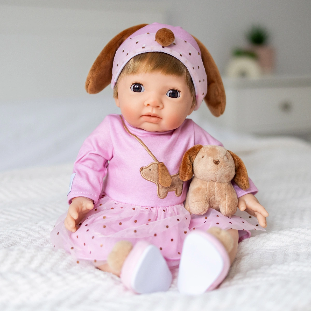 Tiny Treasures Puppy Play Time Doll - 44cm Baby Doll