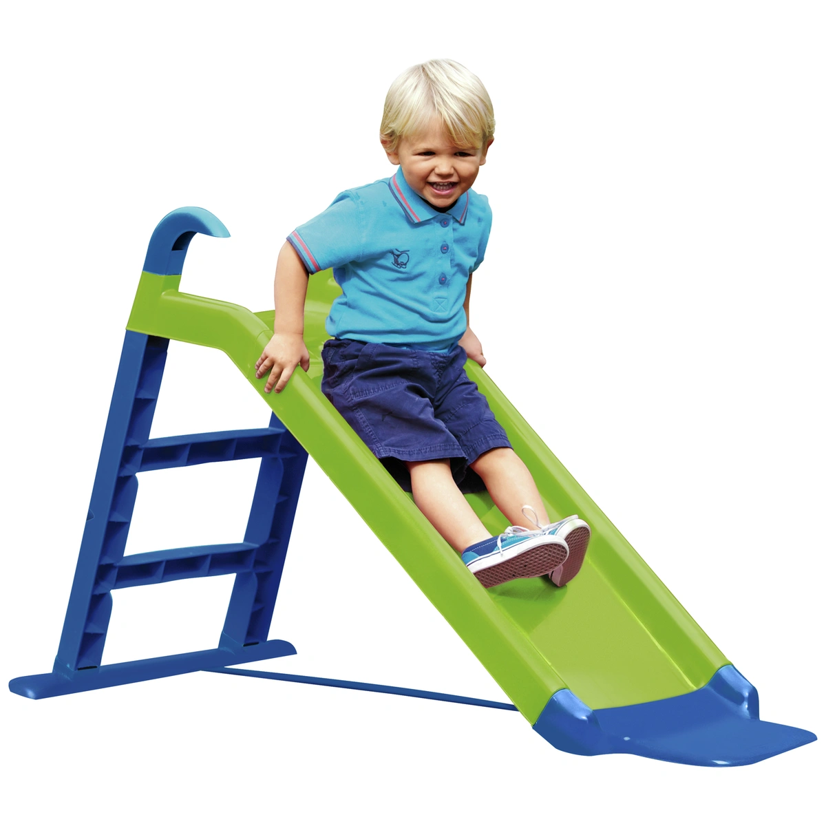 Chad Valley 4ft Kids Garden Slide - Green and Blue
