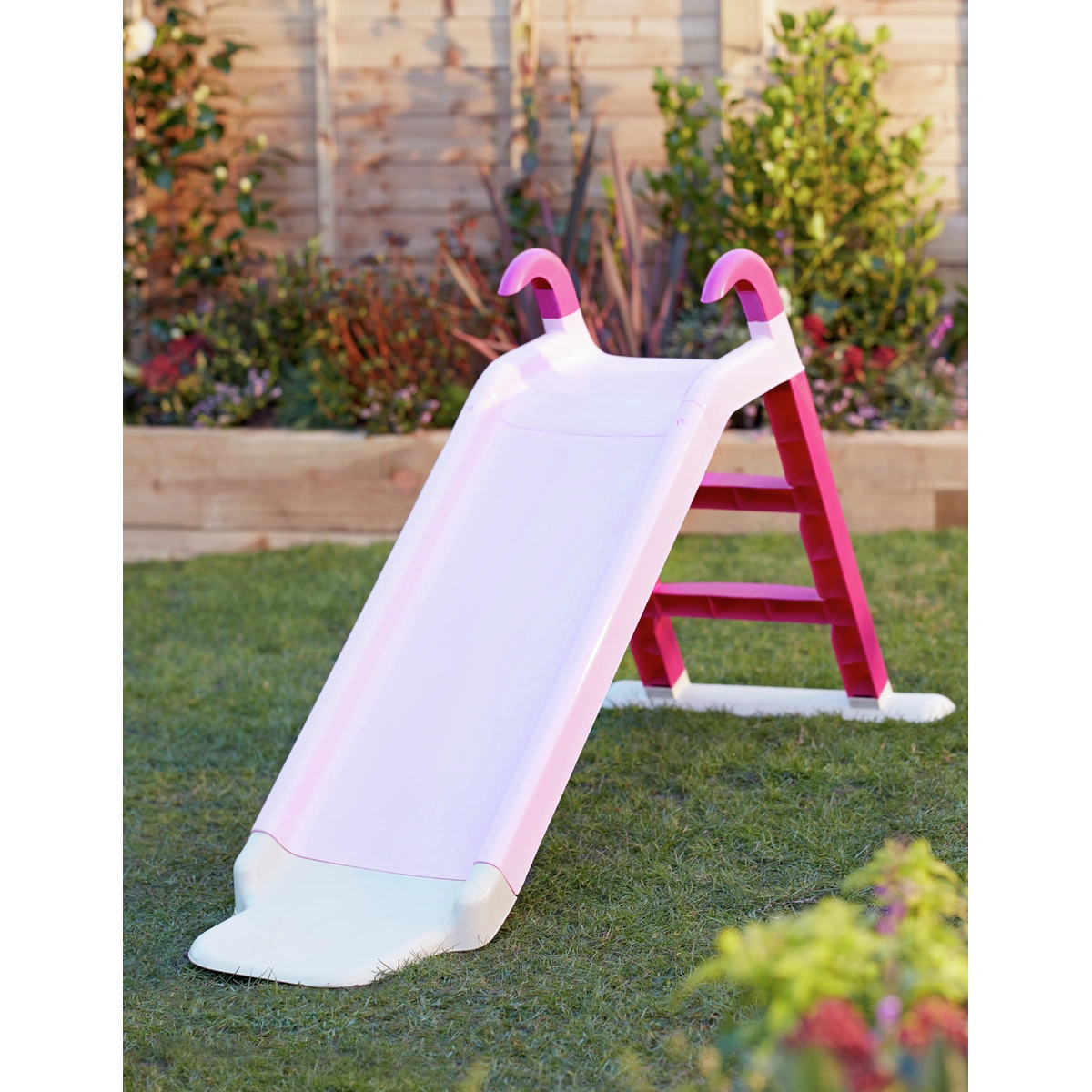 Chad Valley 4ft Kids Garden Slide - Pink