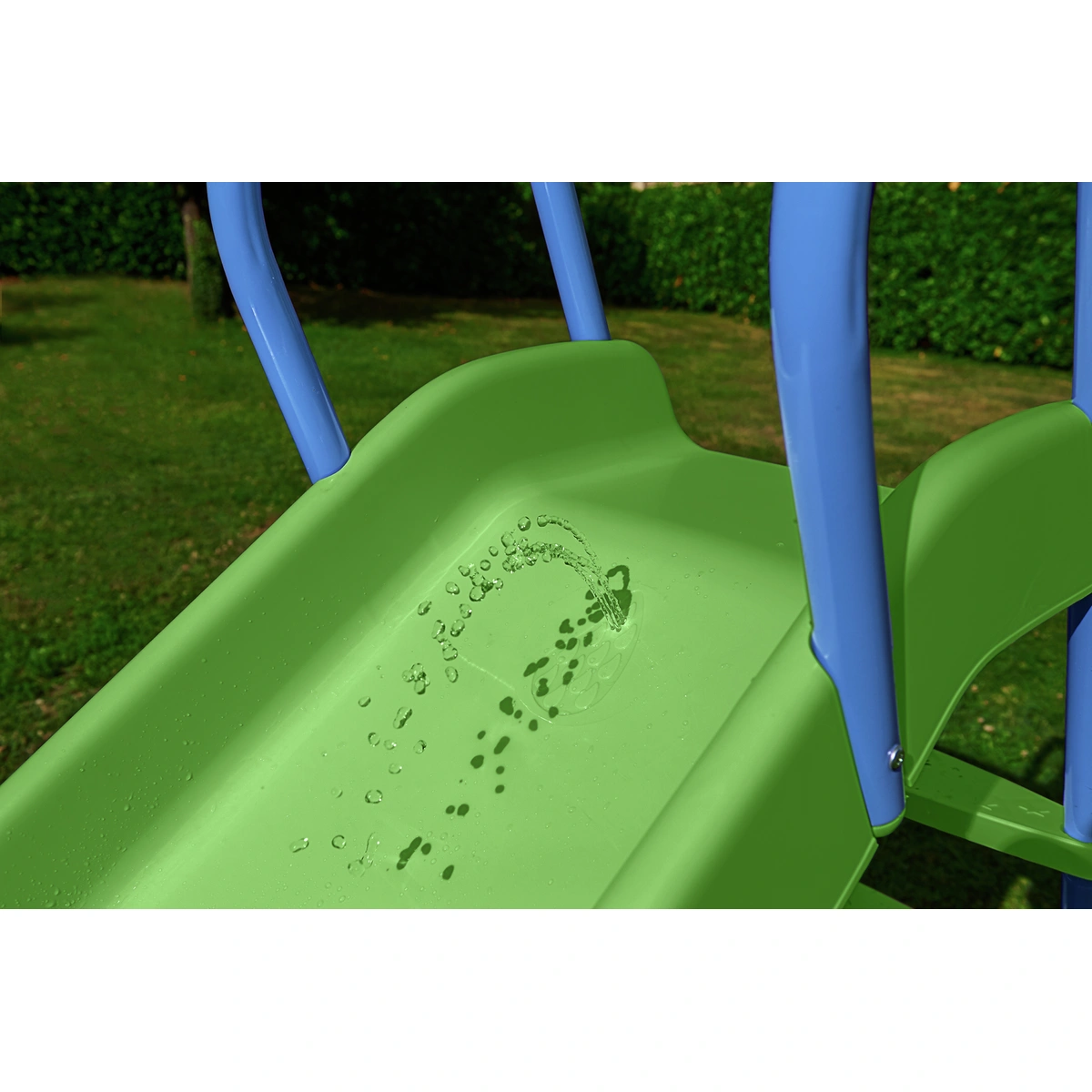 Chad Valley 7ft Kids Garden Slide - Green and Blue