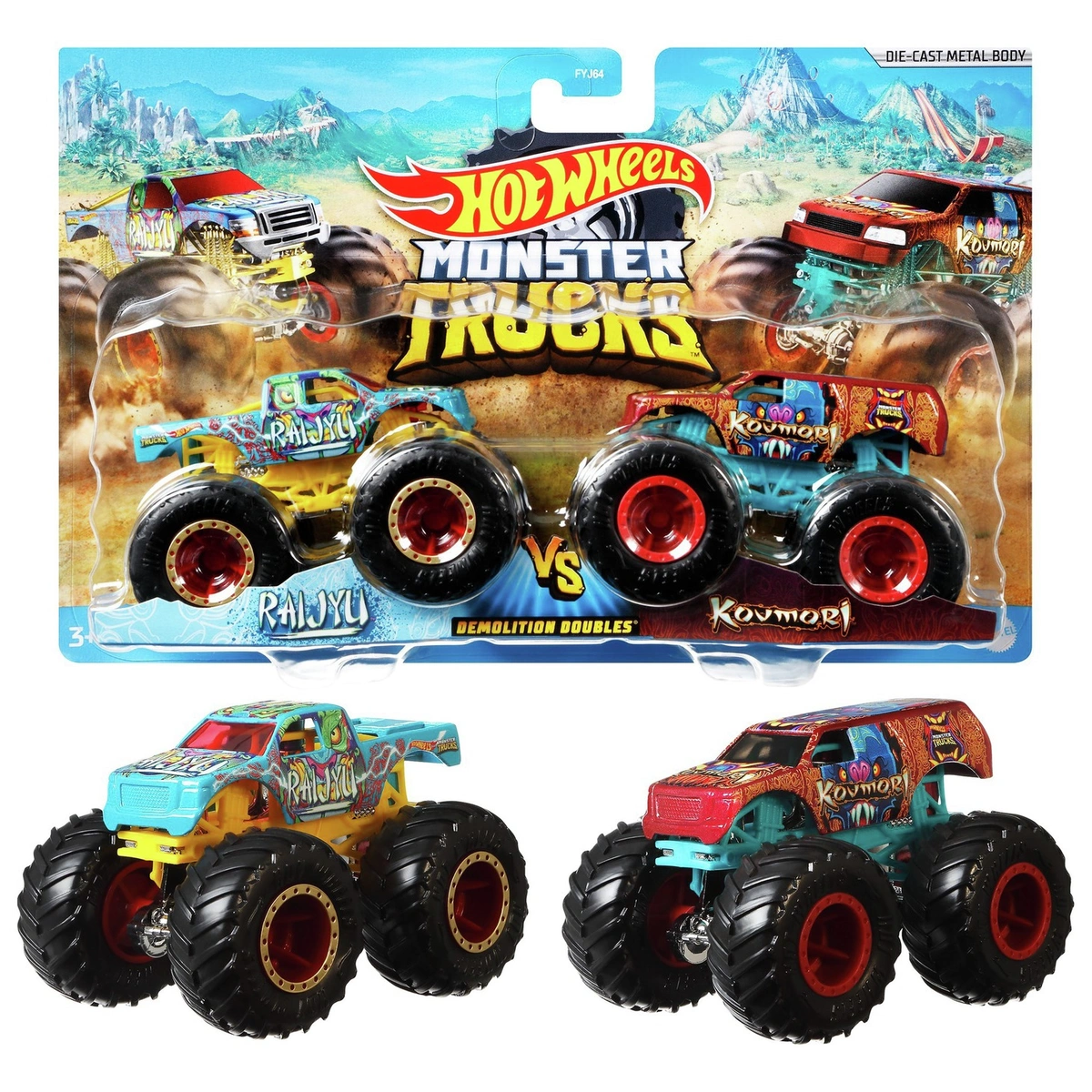 Hot Wheels Monster Trucks Character Vehicles