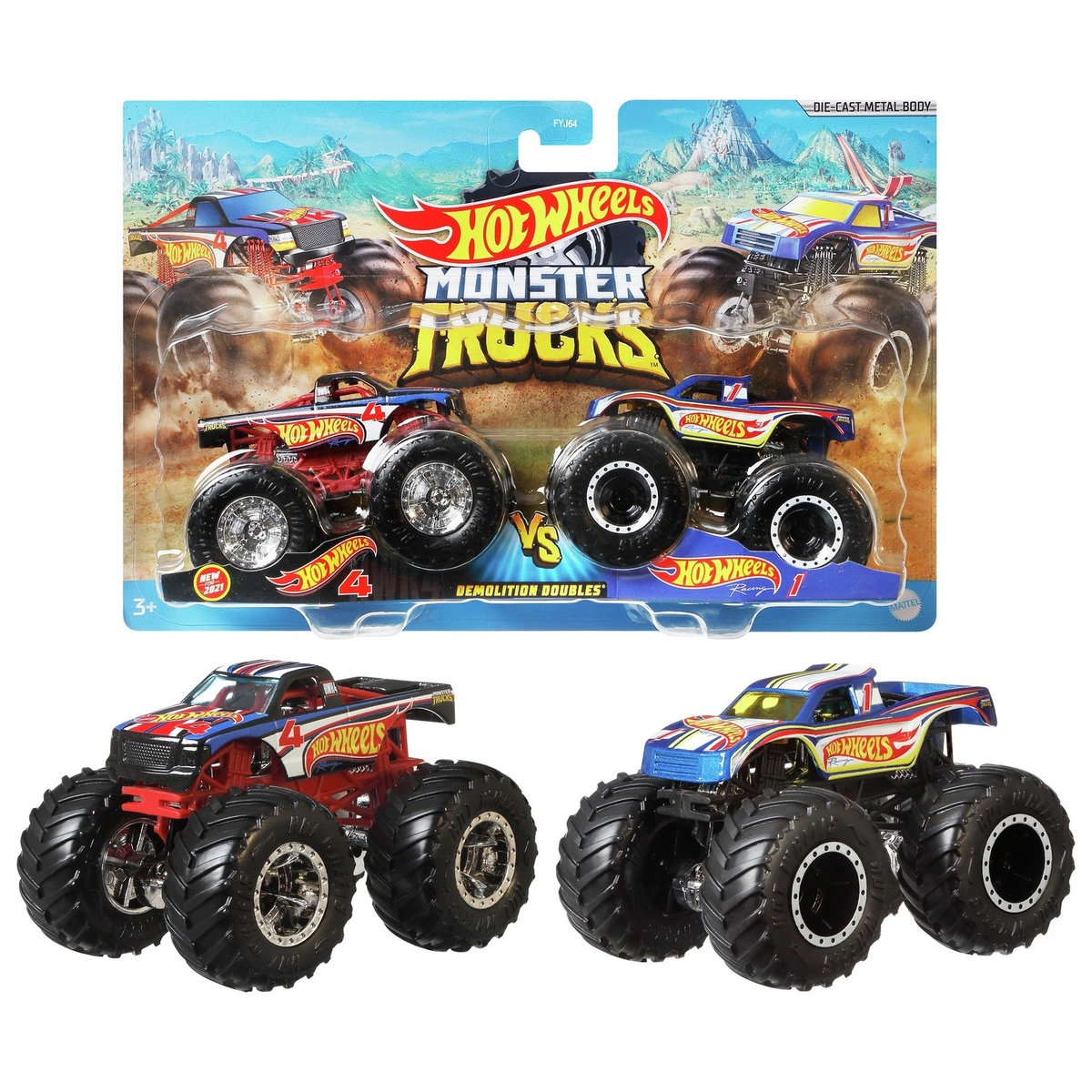 Hot Wheels Monster Trucks Character Vehicles