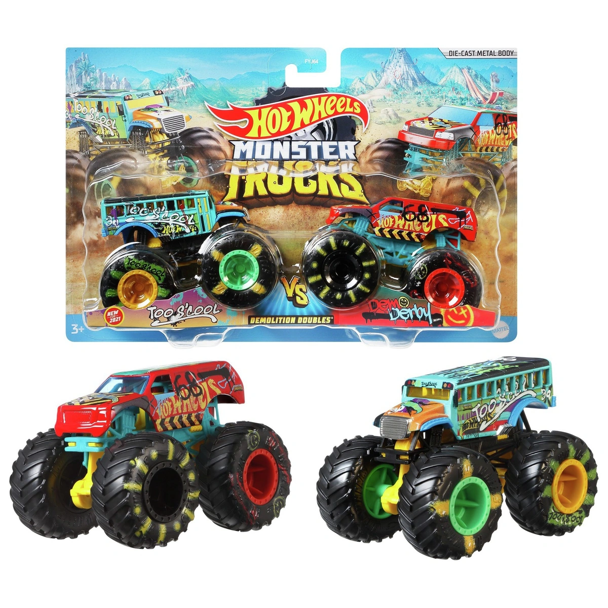 Hot Wheels Monster Trucks Character Vehicles