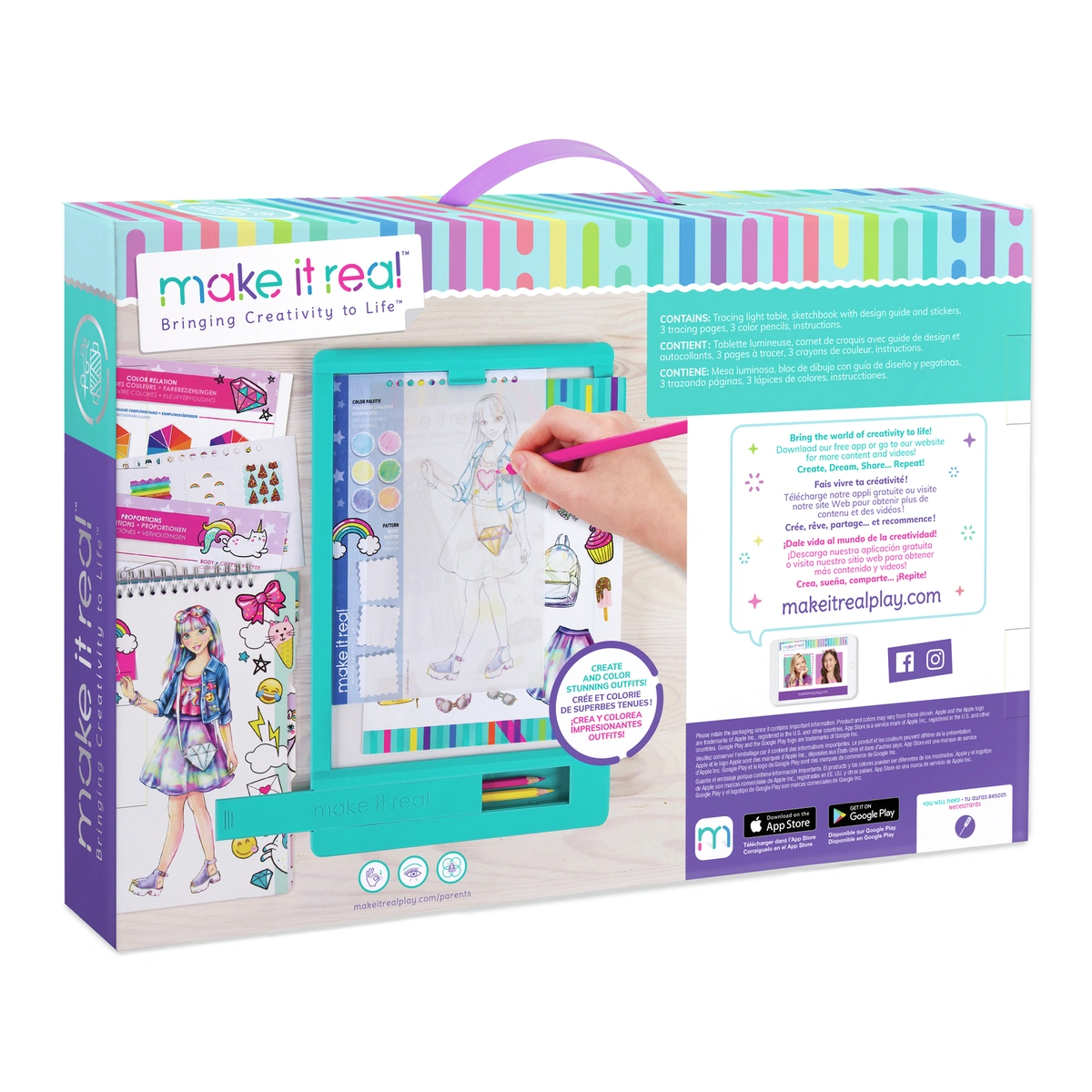 Make It Real Fashion Design Mega Set with Light Table
