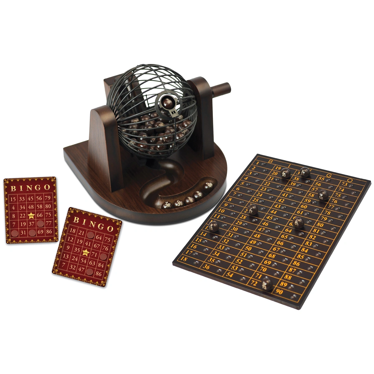Ambassador Craftsman Wood Veneer Deluxe Bingo