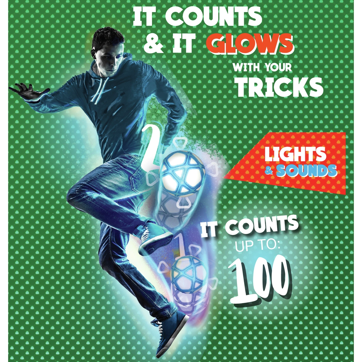 Smart Ball Kick Up Counting Football with Lights and Sounds
