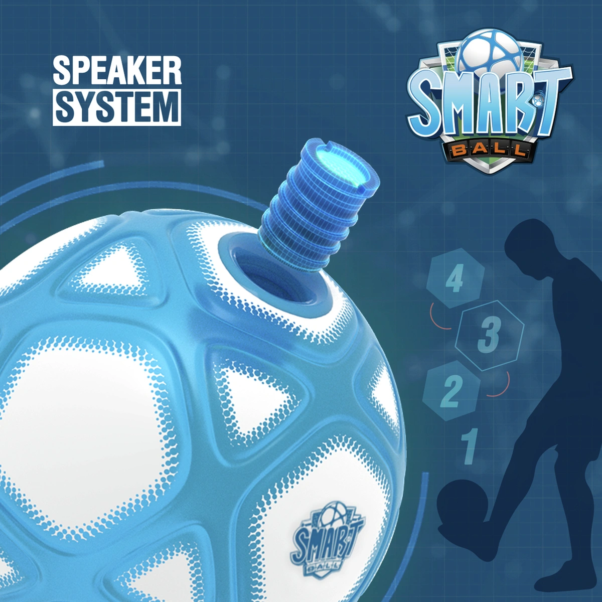 Smart Ball Kick Up Counting Football with Lights and Sounds
