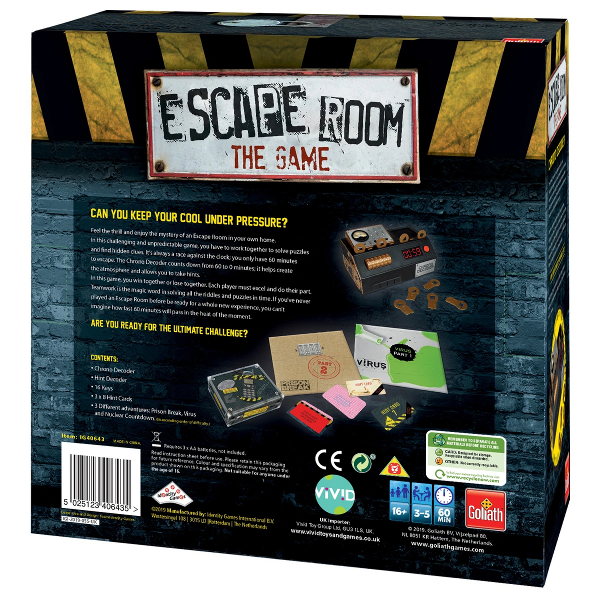 Goliath Games Escape Room Game