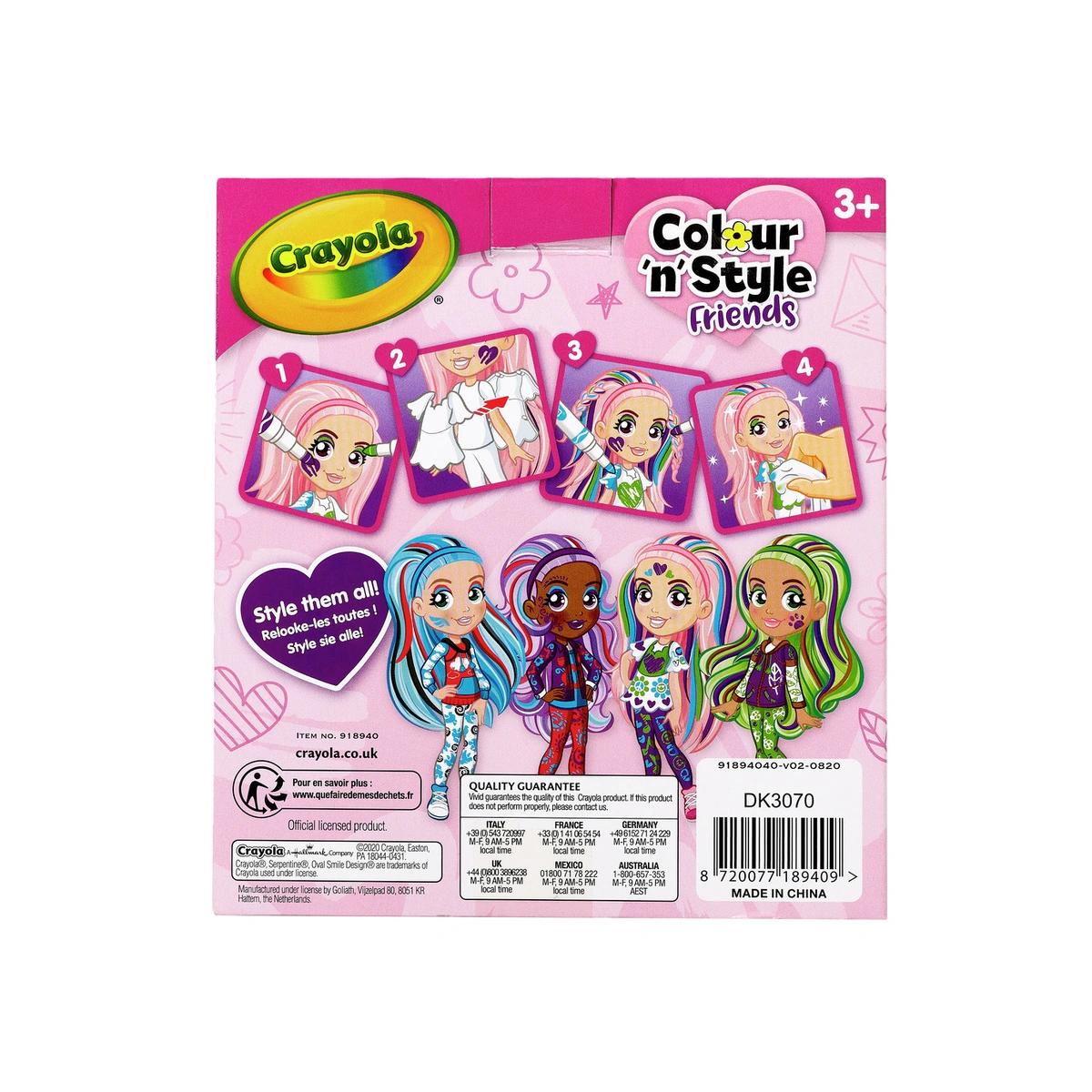 Crayola Colour 'n' Style Friends Assortment