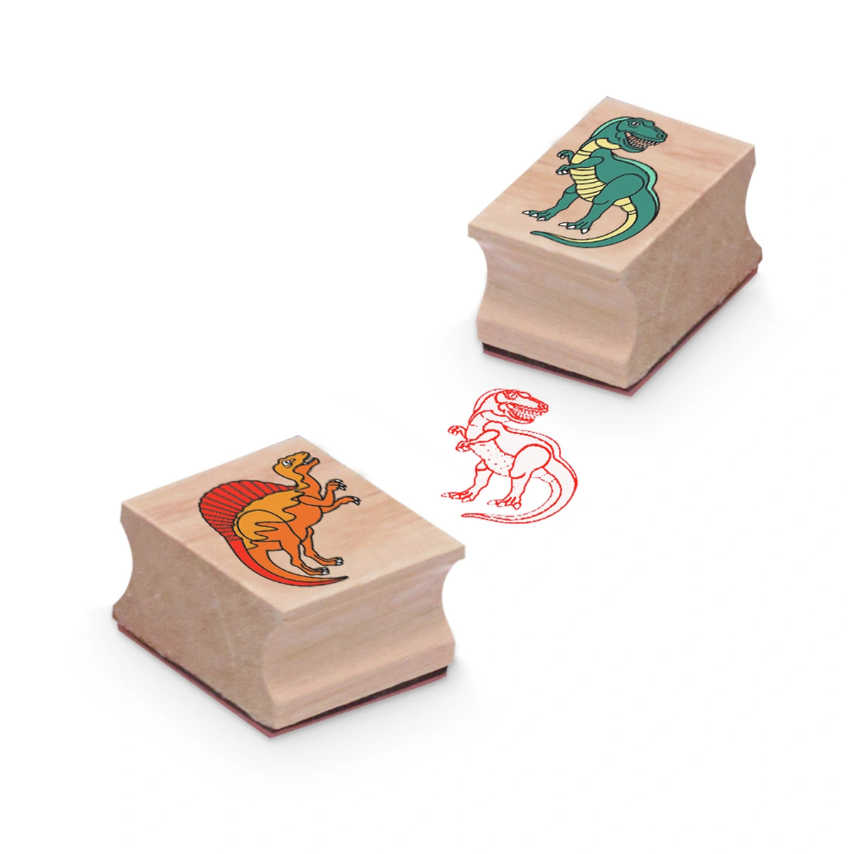 Melissa & Doug Wooden Dinosaur Stamp Set