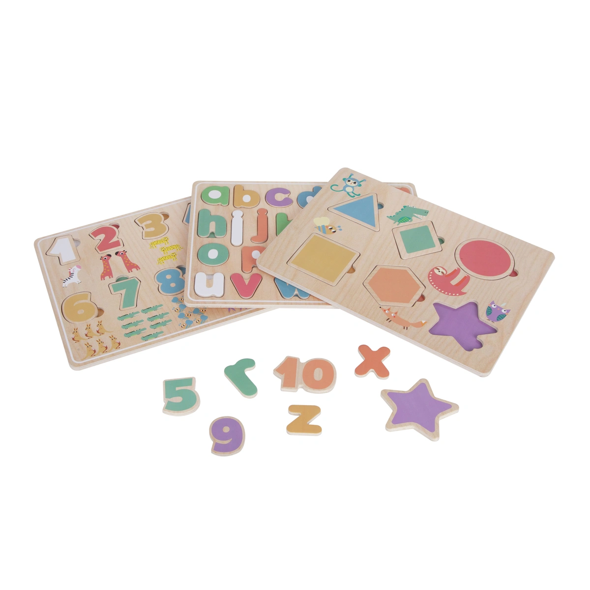 Chad Valley Wooden Puzzles - 3 Pack