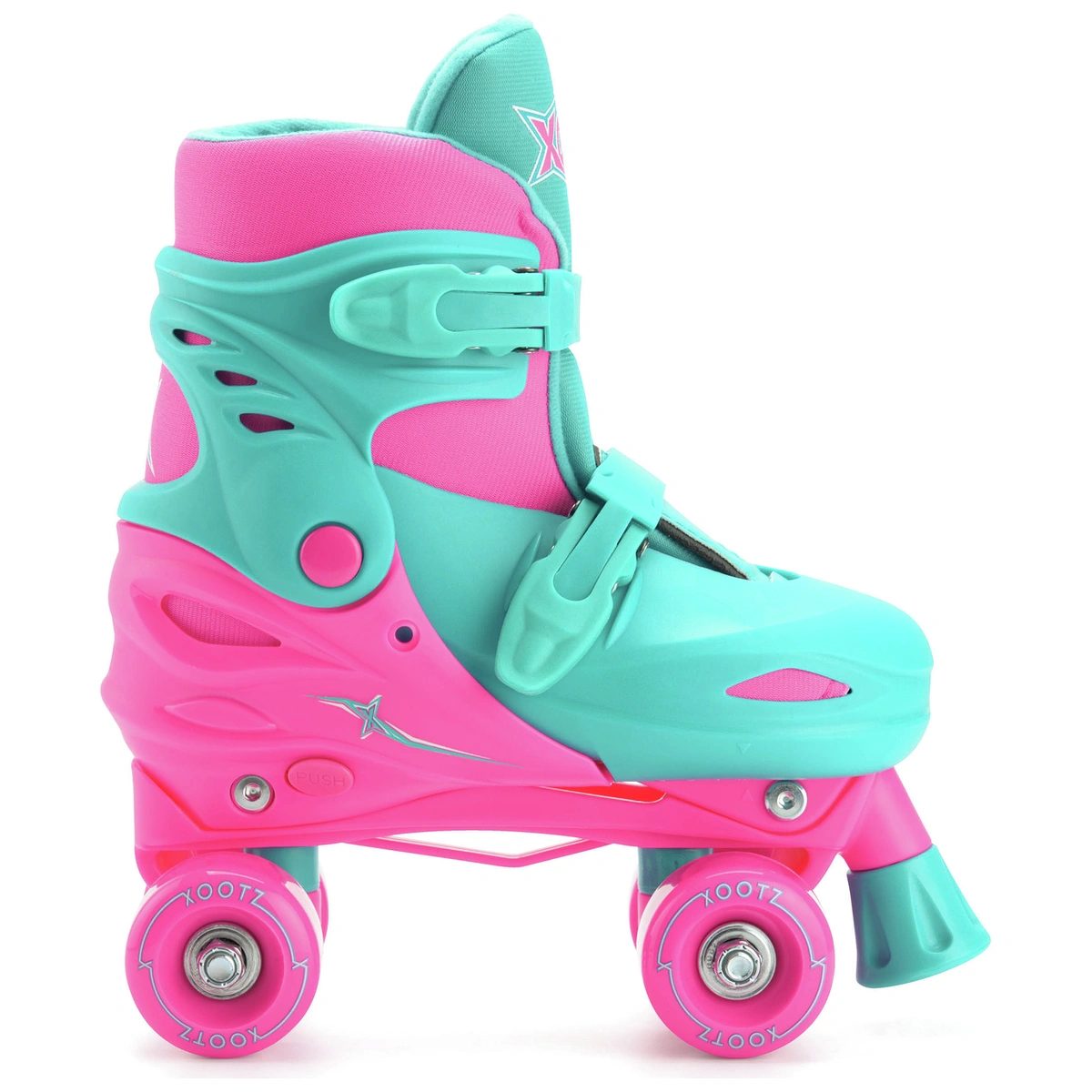 Xootz Adjustable Quad Skates - Pink