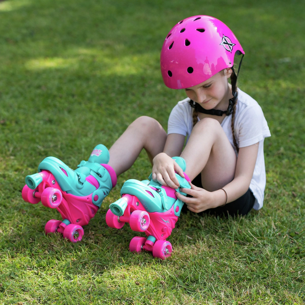 Xootz Adjustable Quad Skates - Pink