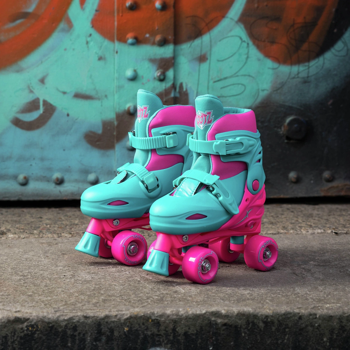 Xootz Adjustable Quad Skates - Pink