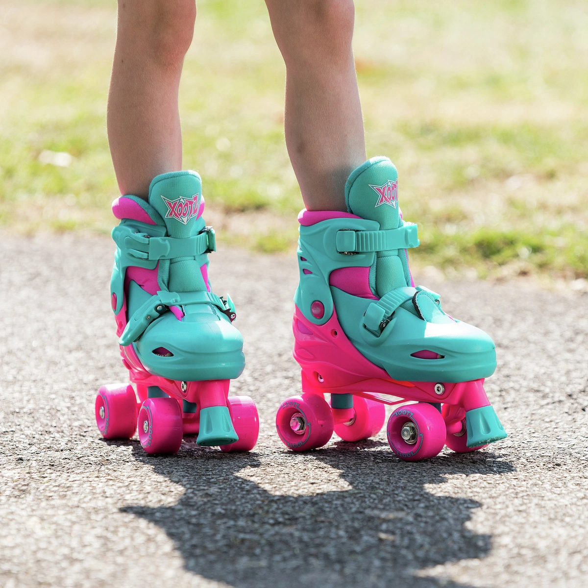 Xootz Adjustable Quad Skates - Pink