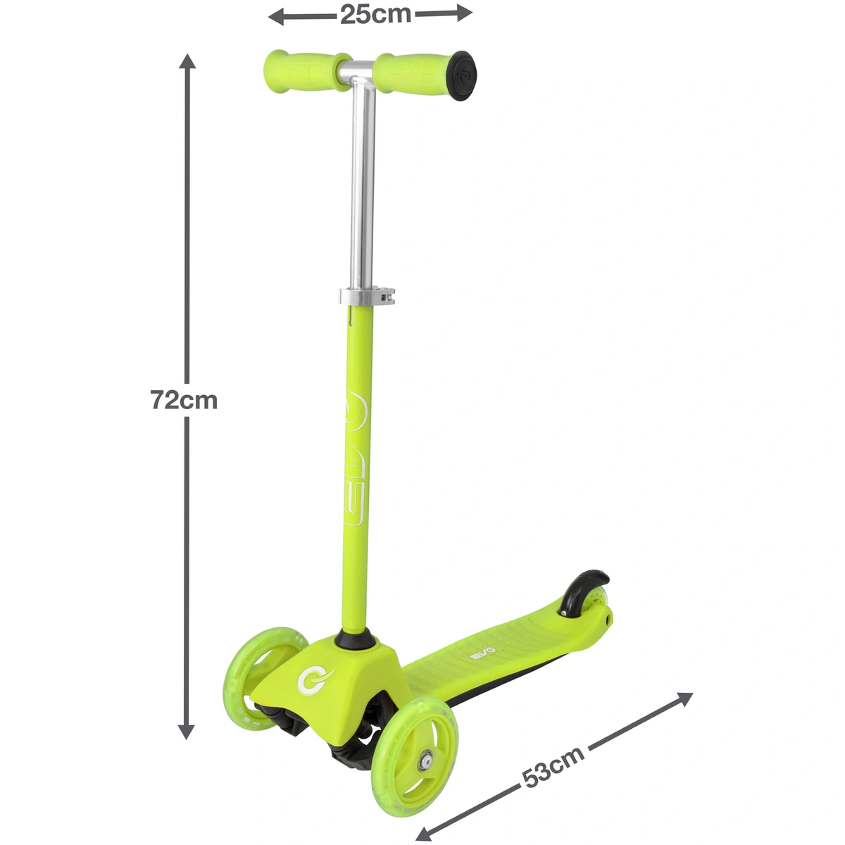 EVO Mini Cruiser 3 Wheel Scooter - Lime