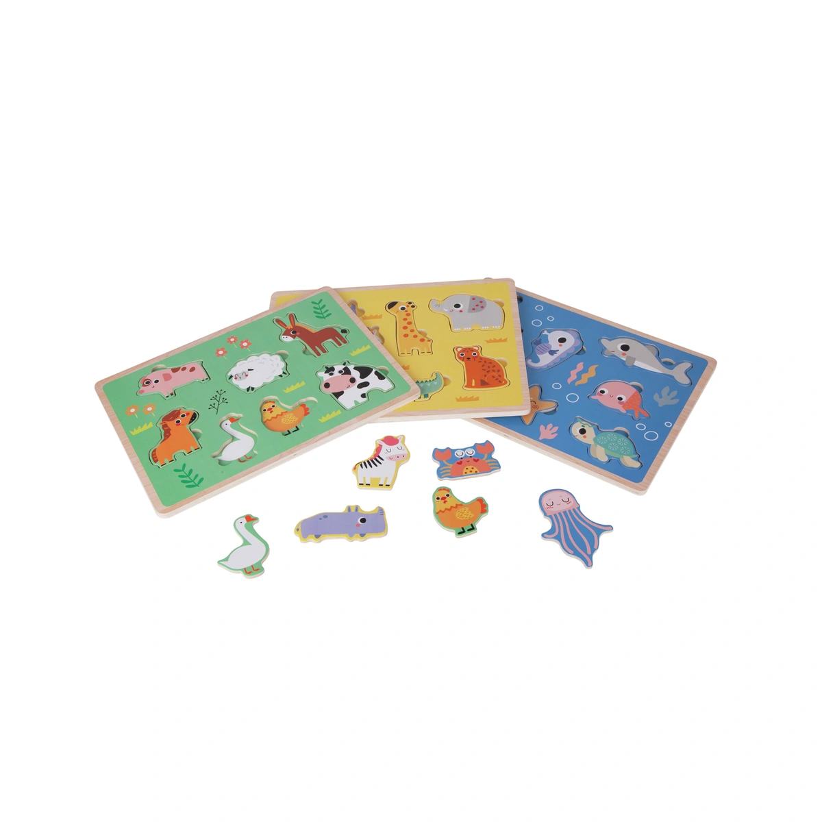 Chad Valley World Wooden Puzzles - 3 Pack