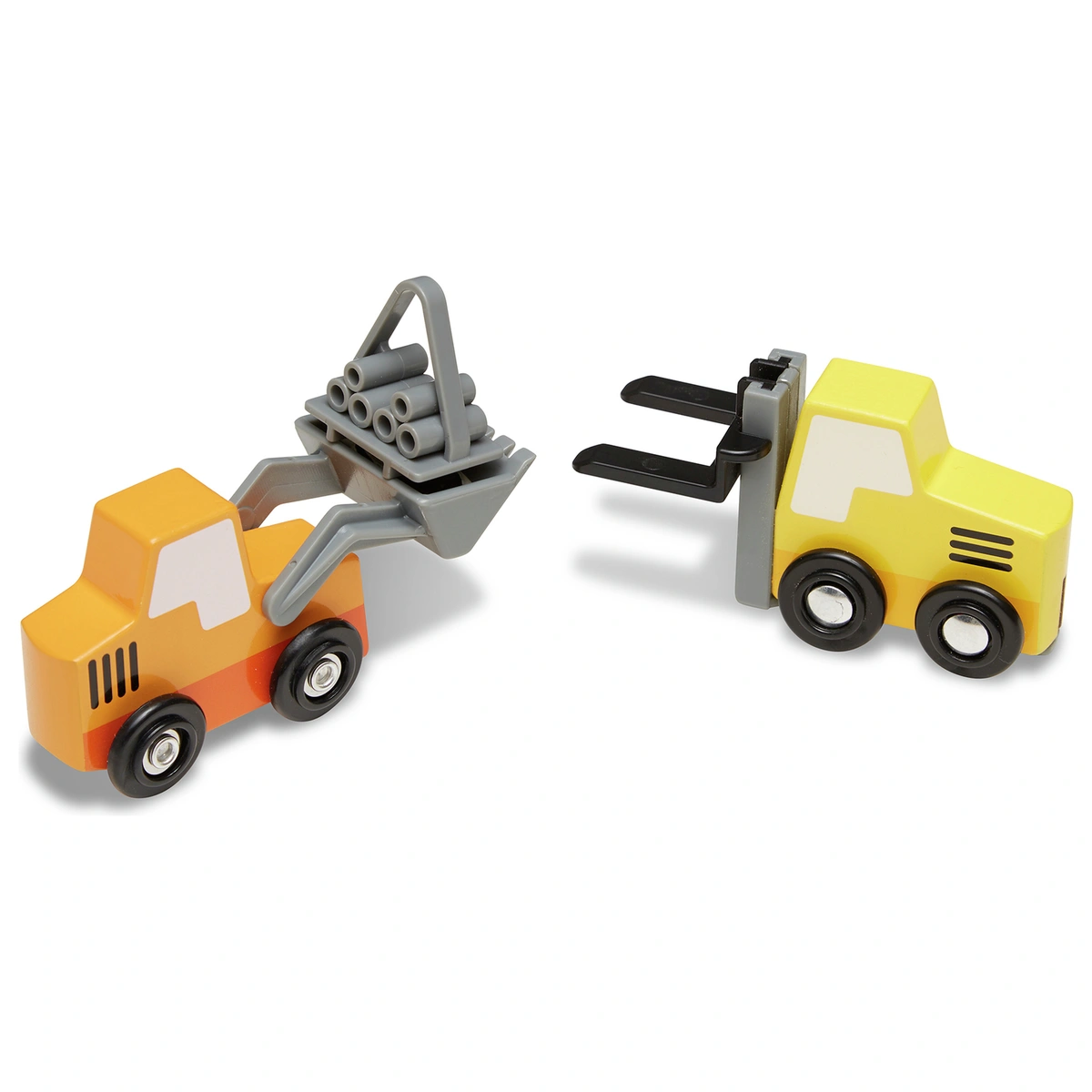 Melissa & Doug Wooden Construction Vehicles- Pack of 7