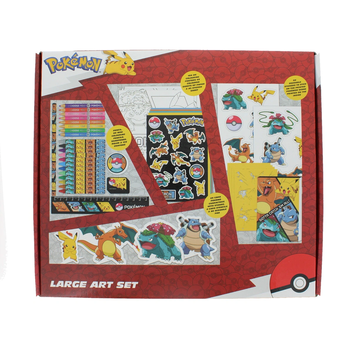 Pokemon Large Art Colouring Set