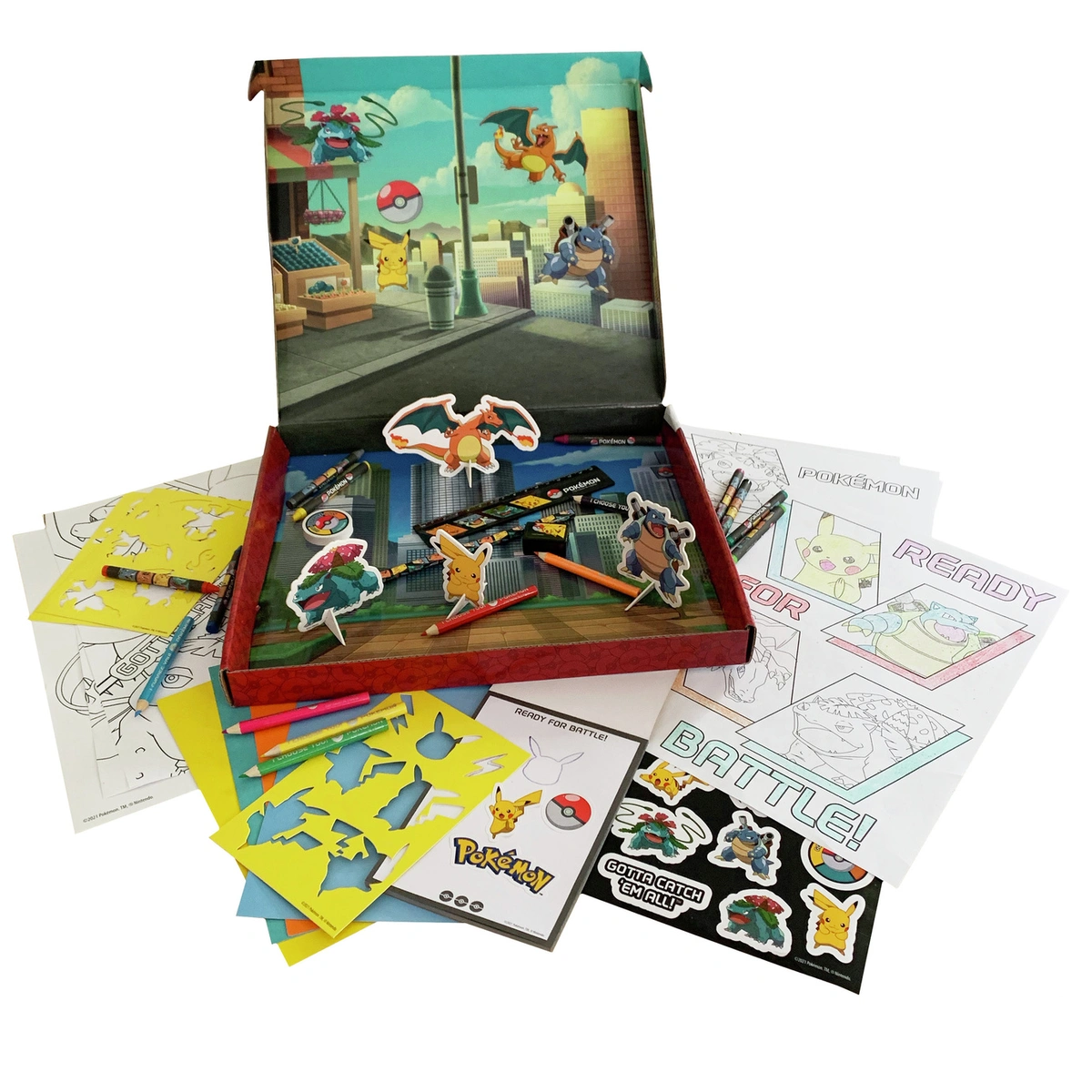 Pokemon Large Art Colouring Set