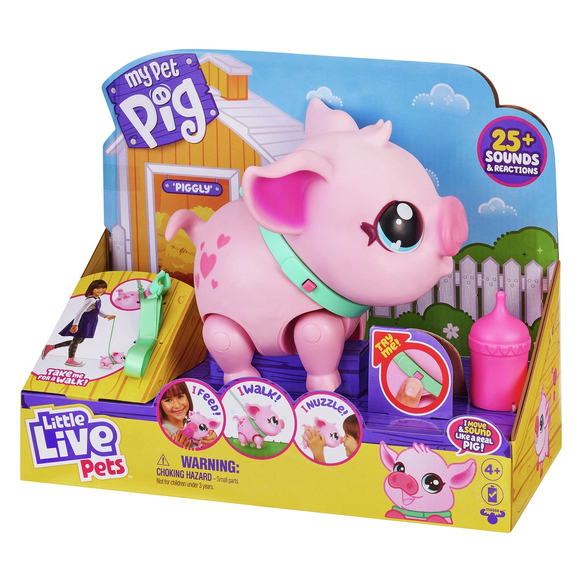 Little Live Pets My Pet Piggly Pig Walking Pig