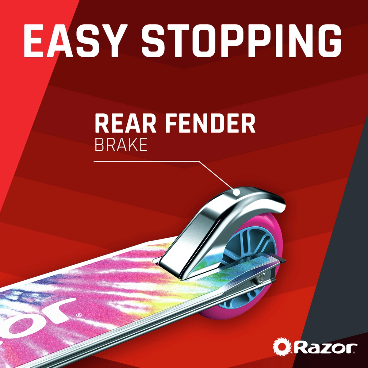 Razor Tie-Dye Foldable 2 Wheel Scooter