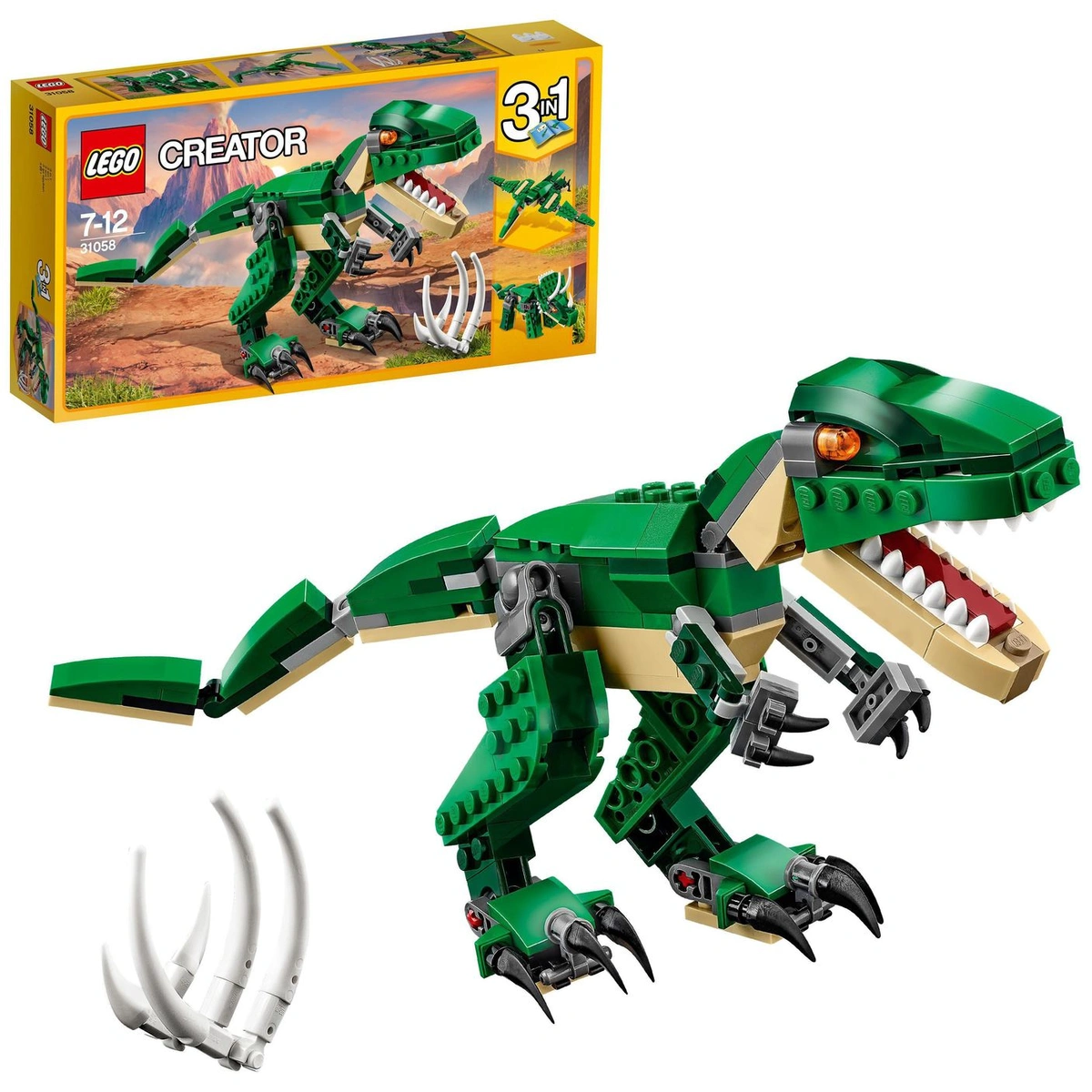 LEGO Creator 3in1 Mighty Dinosaurs Model Building Set 31058