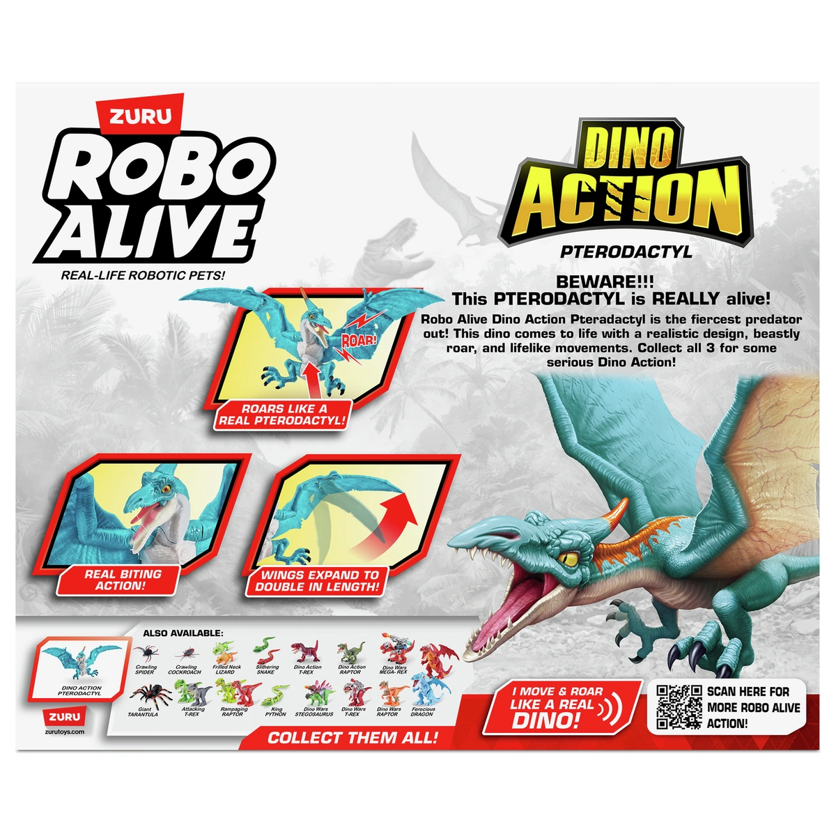 Zuru Robo Alive Dino Action Pterodactyl