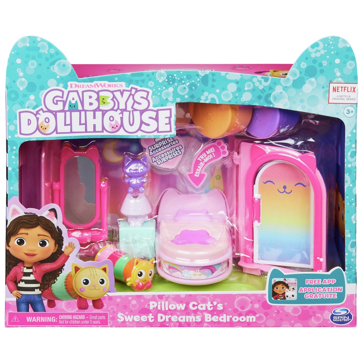 Gabby's Dollhouse Pillow Cat Bedroom