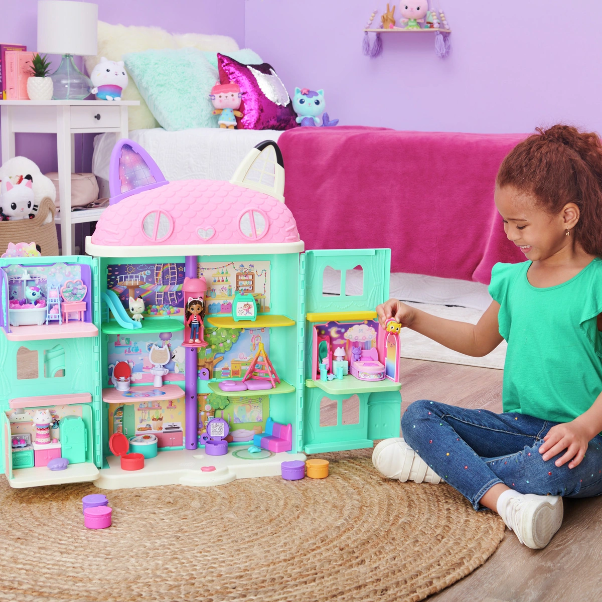 Gabby's Dollhouse Pillow Cat Bedroom