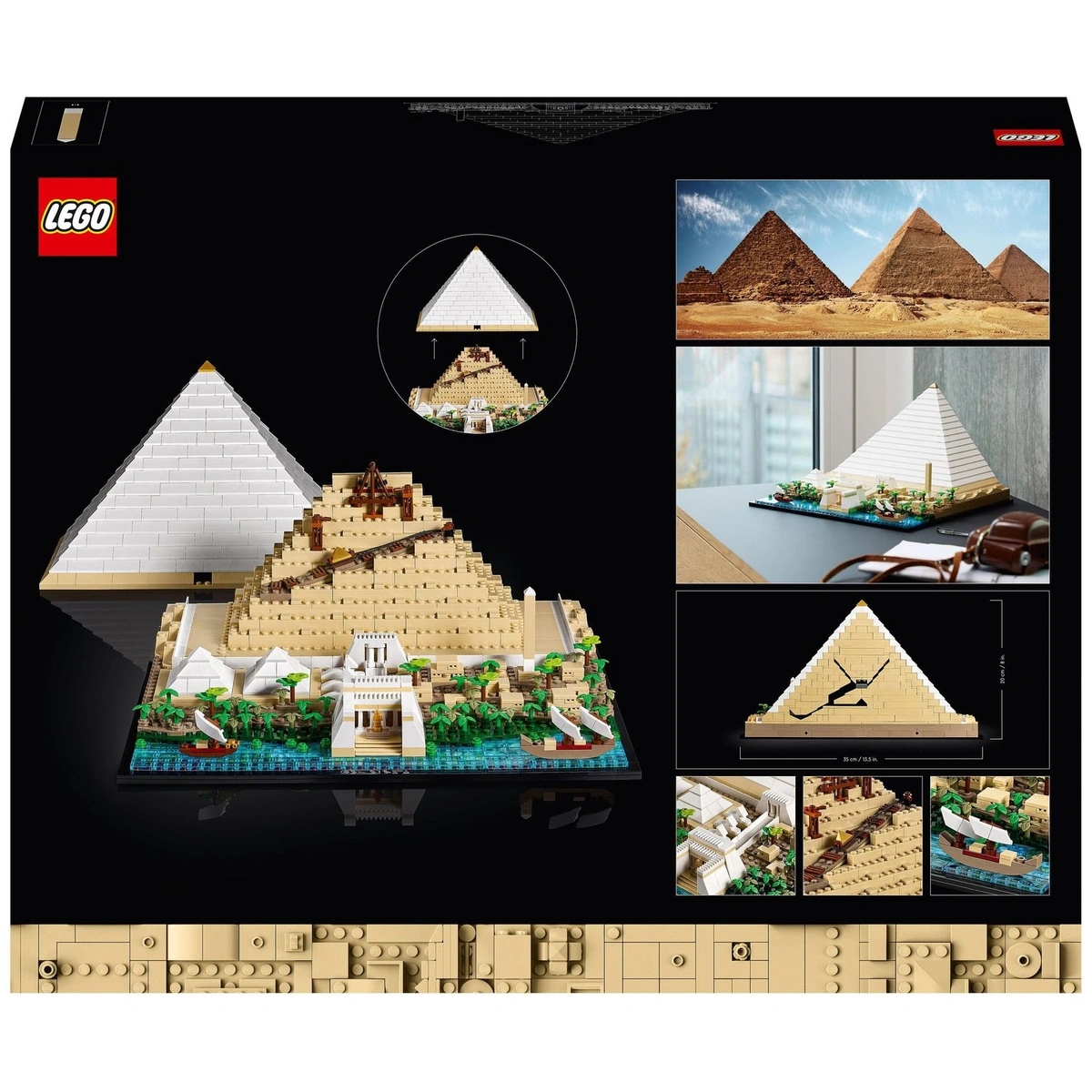 LEGO Architecture Great Pyramid of Giza Set for Adults 21058