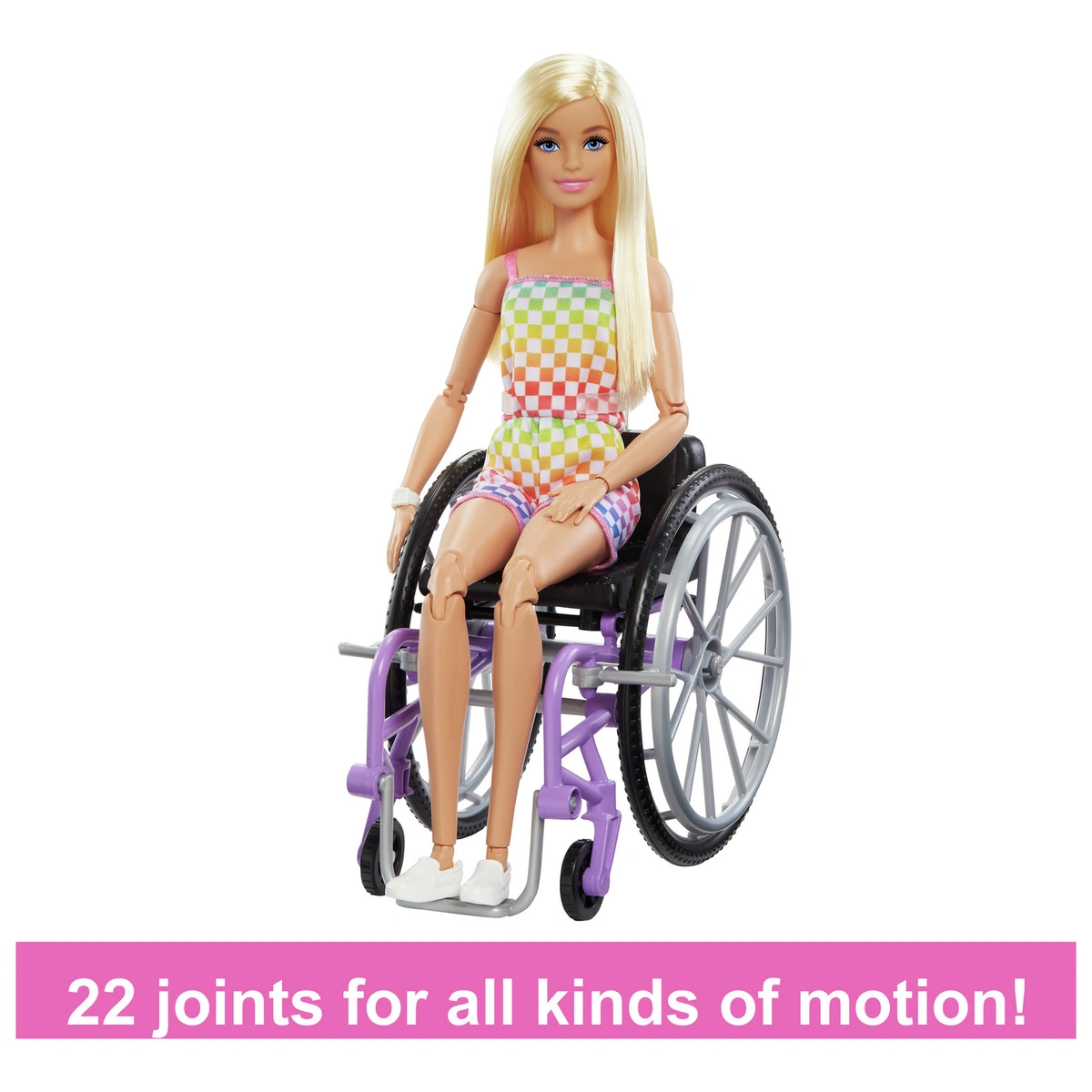 Barbie Fashionista Blonde Doll with Wheelchair & Ramp - 29cm