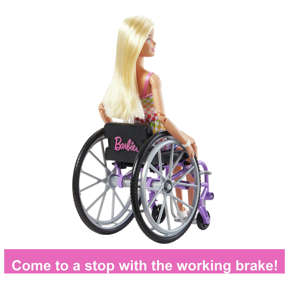 Barbie Fashionista Blonde Doll with Wheelchair & Ramp - 29cm