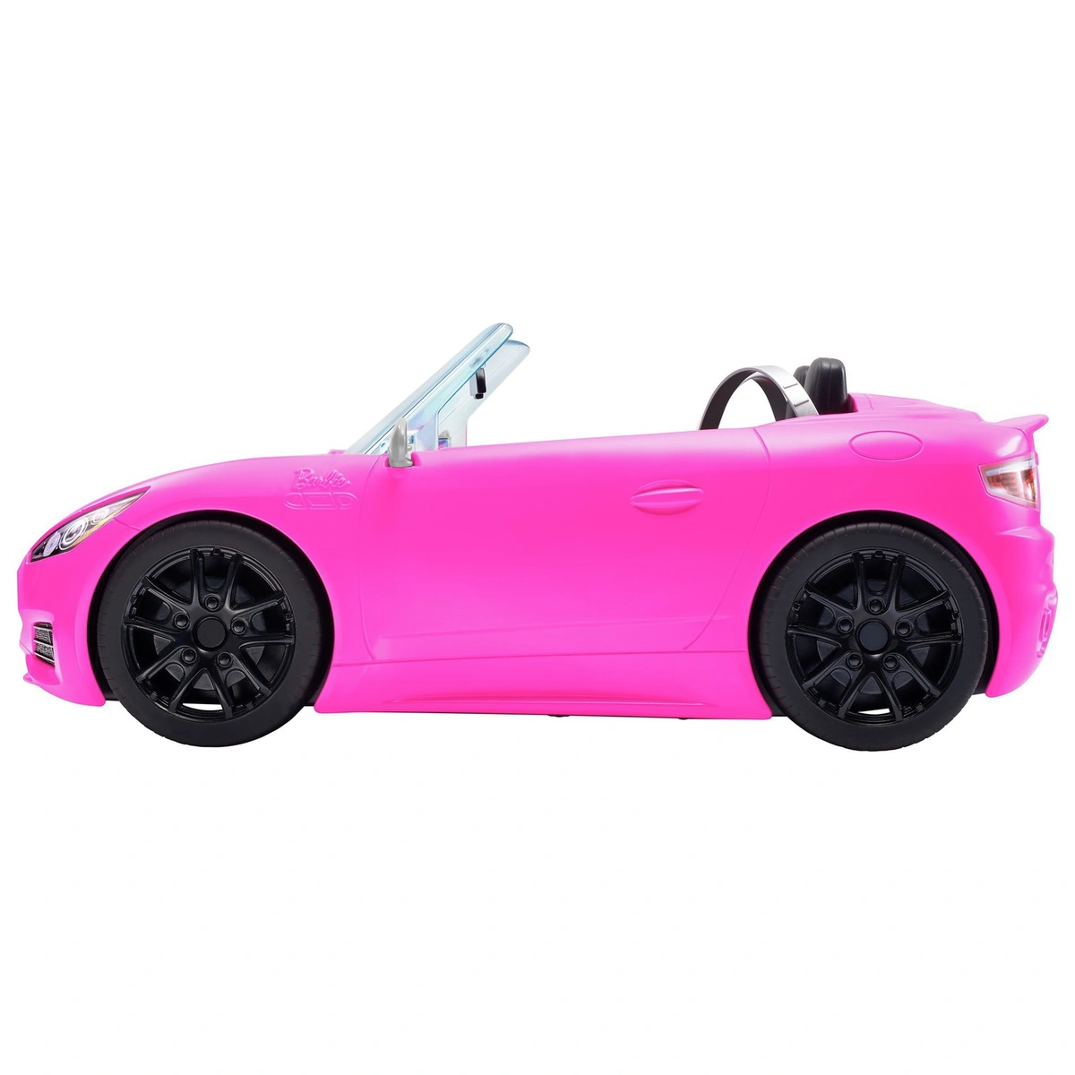 Barbie Pink Convertible 2-Seater Vehicle with Rolling Wheels