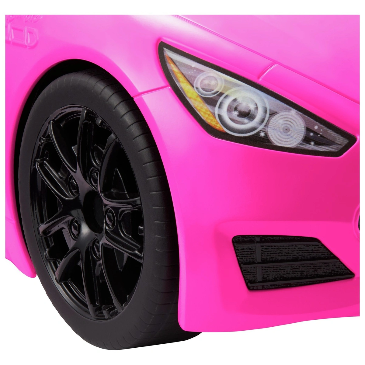 Barbie Pink Convertible 2-Seater Vehicle with Rolling Wheels