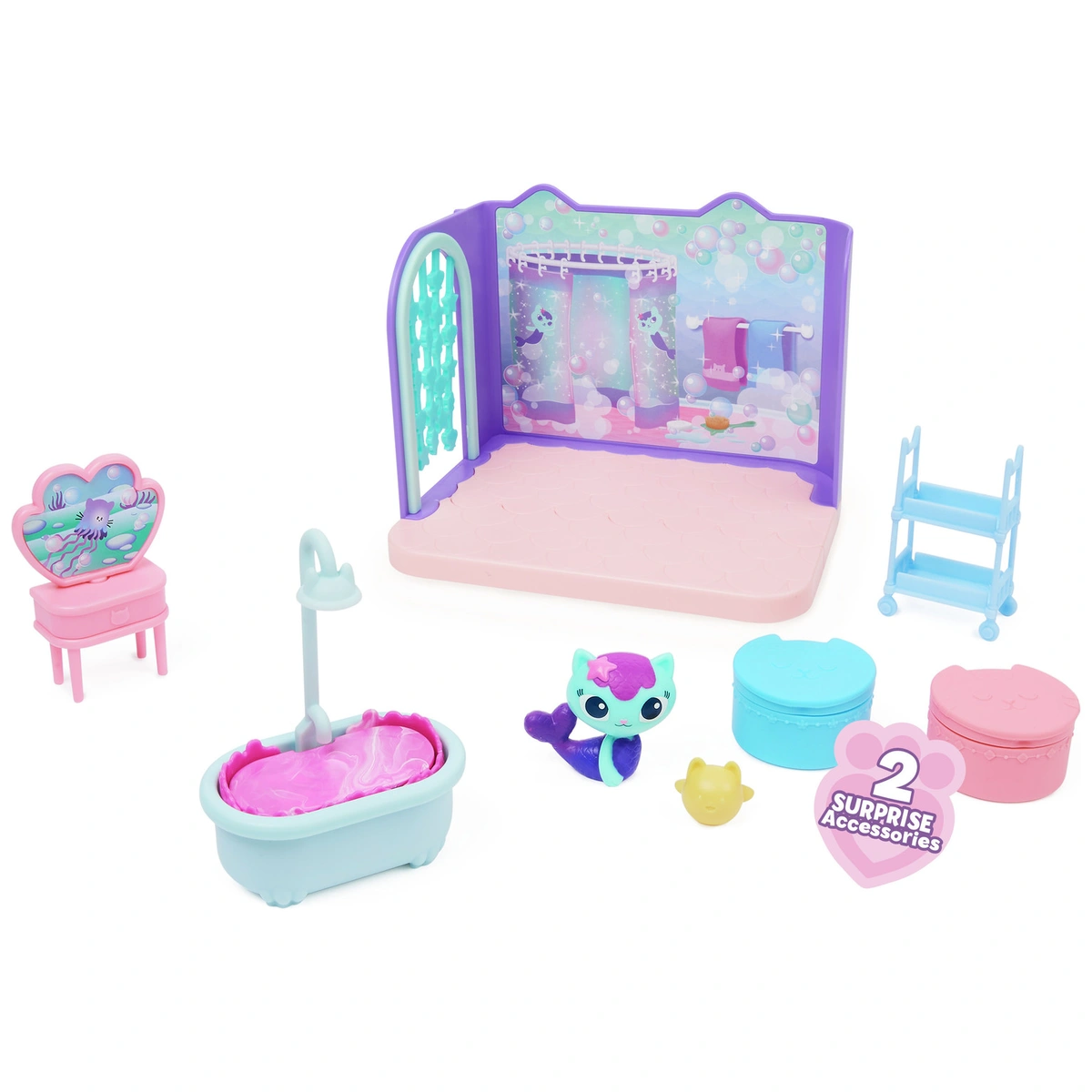 Gabby's Dollhouse Deluxe Room  & Bathroom
