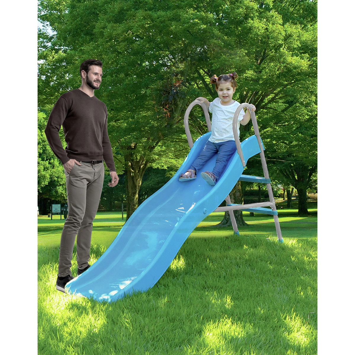 Chad Valley 6ft Kids Wavy Garden Slide