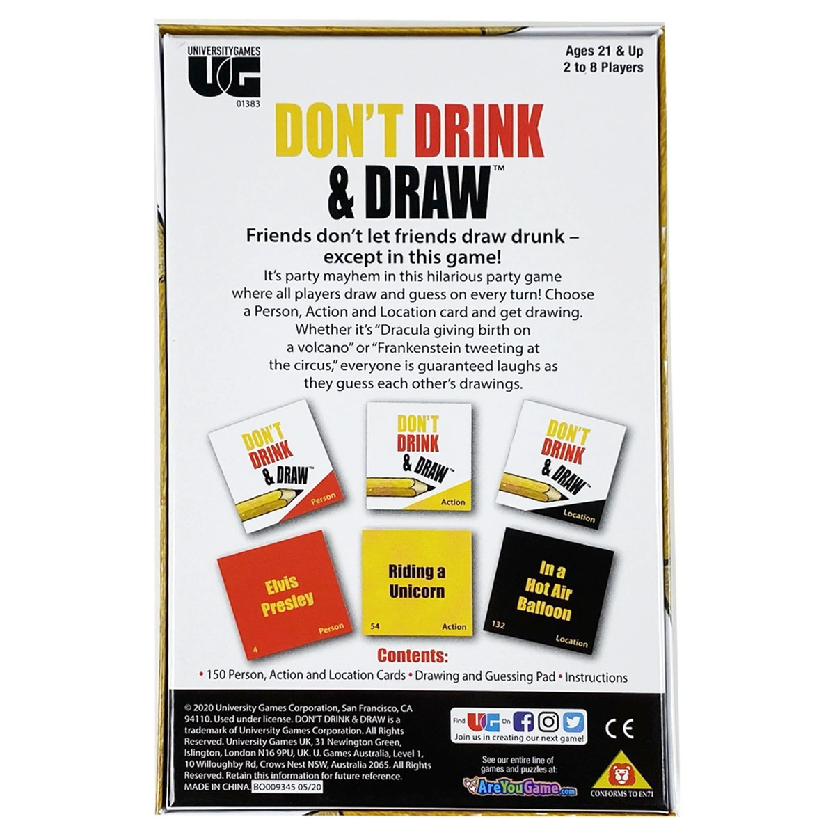 Don't Drink and Draw Adult Party Game