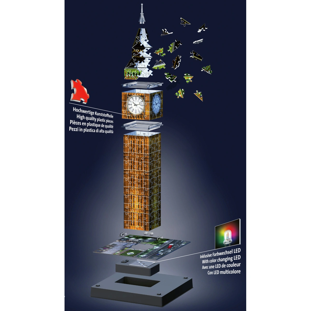 Big Ben At Night 216 Piece 3D Puzzle